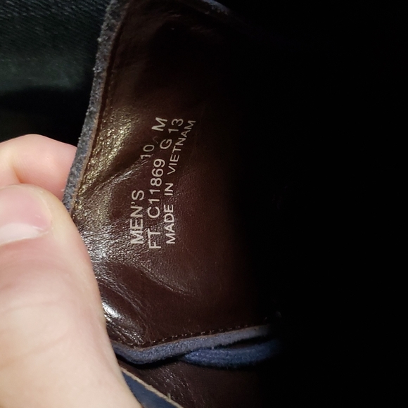 Cole Haan Blue Suede Wingtips. - Picture 3 of 6